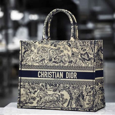 christian dior book tote bag